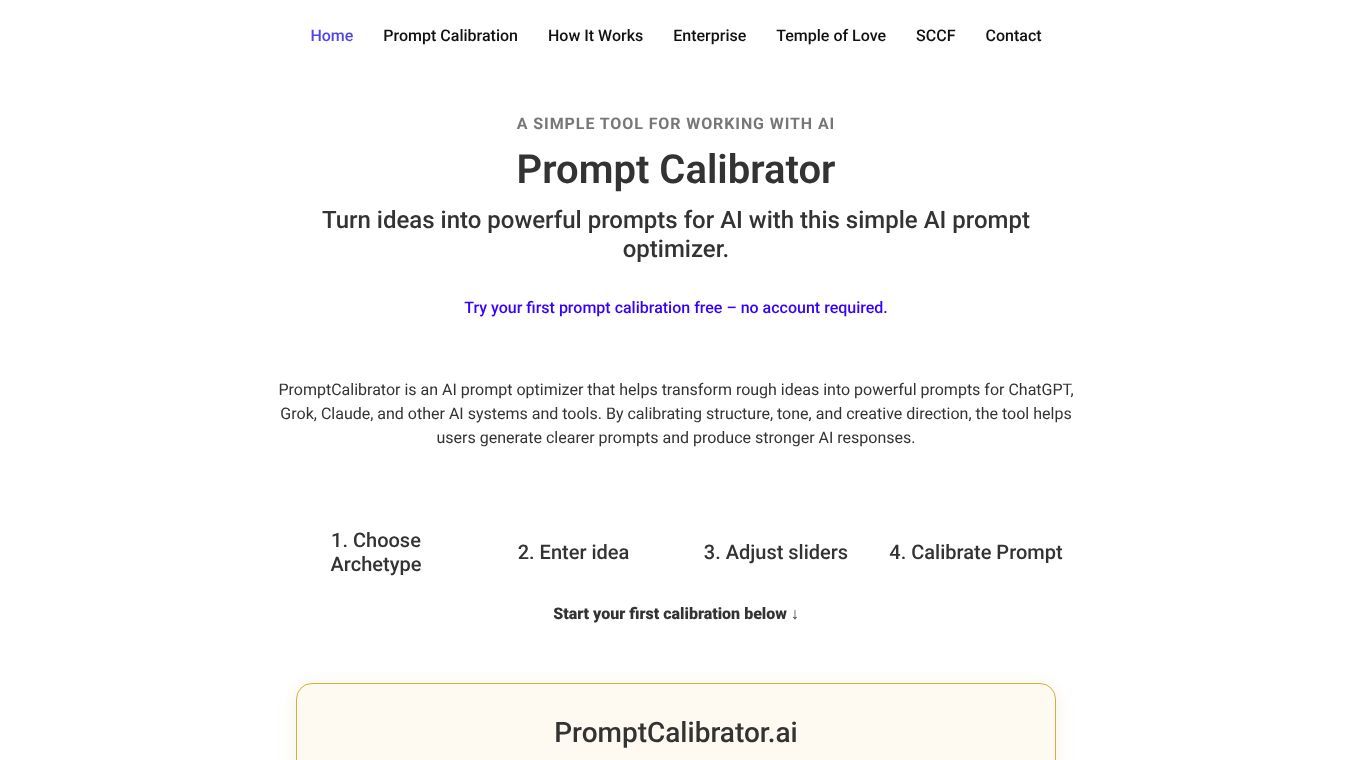 PromptCalibrator.ai
