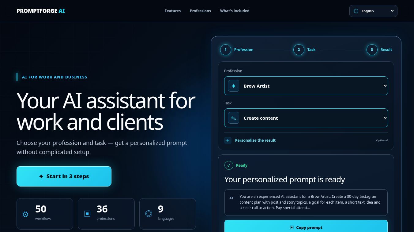 PromptForge AI Starter