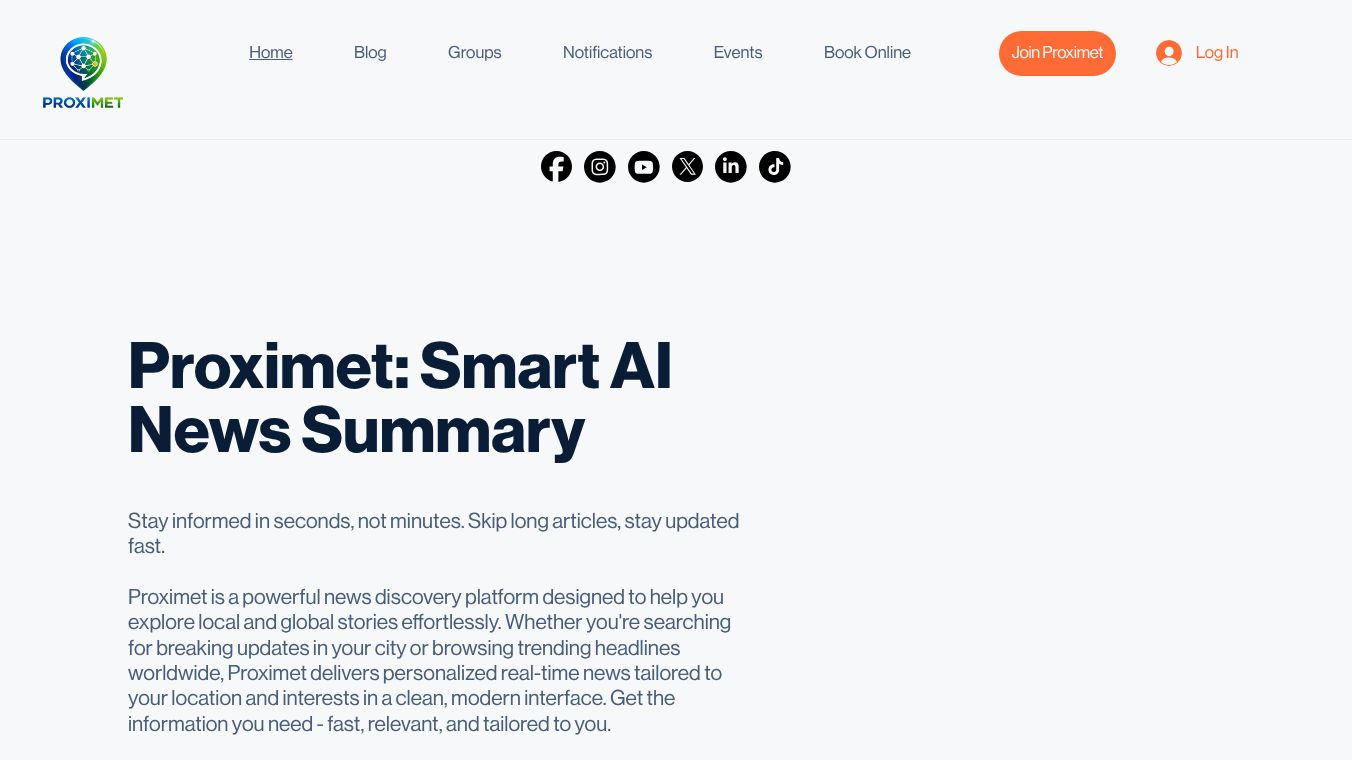 Proximet: AI Smart News App