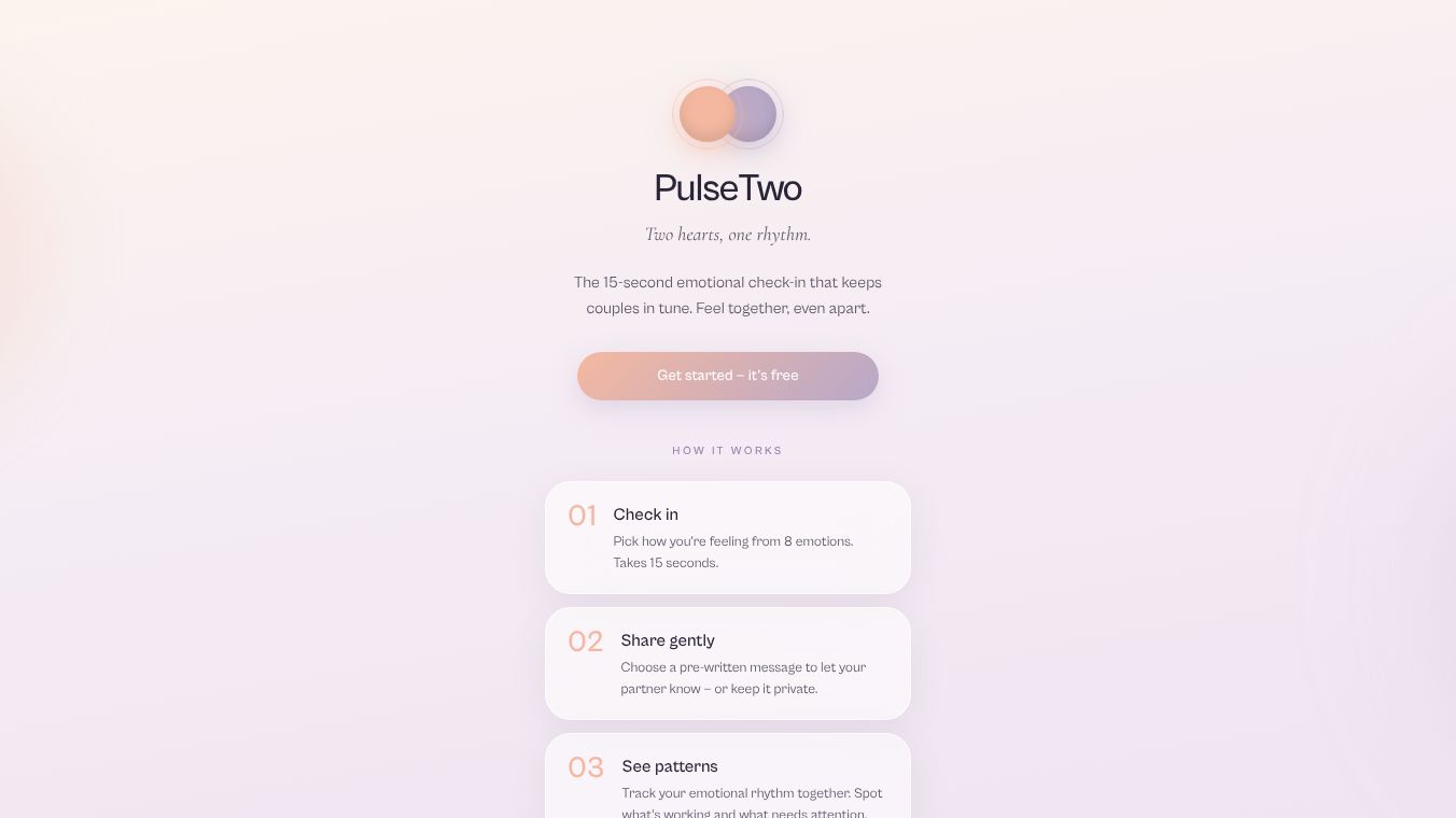 PulseTwo — Two hearts, one rhythm