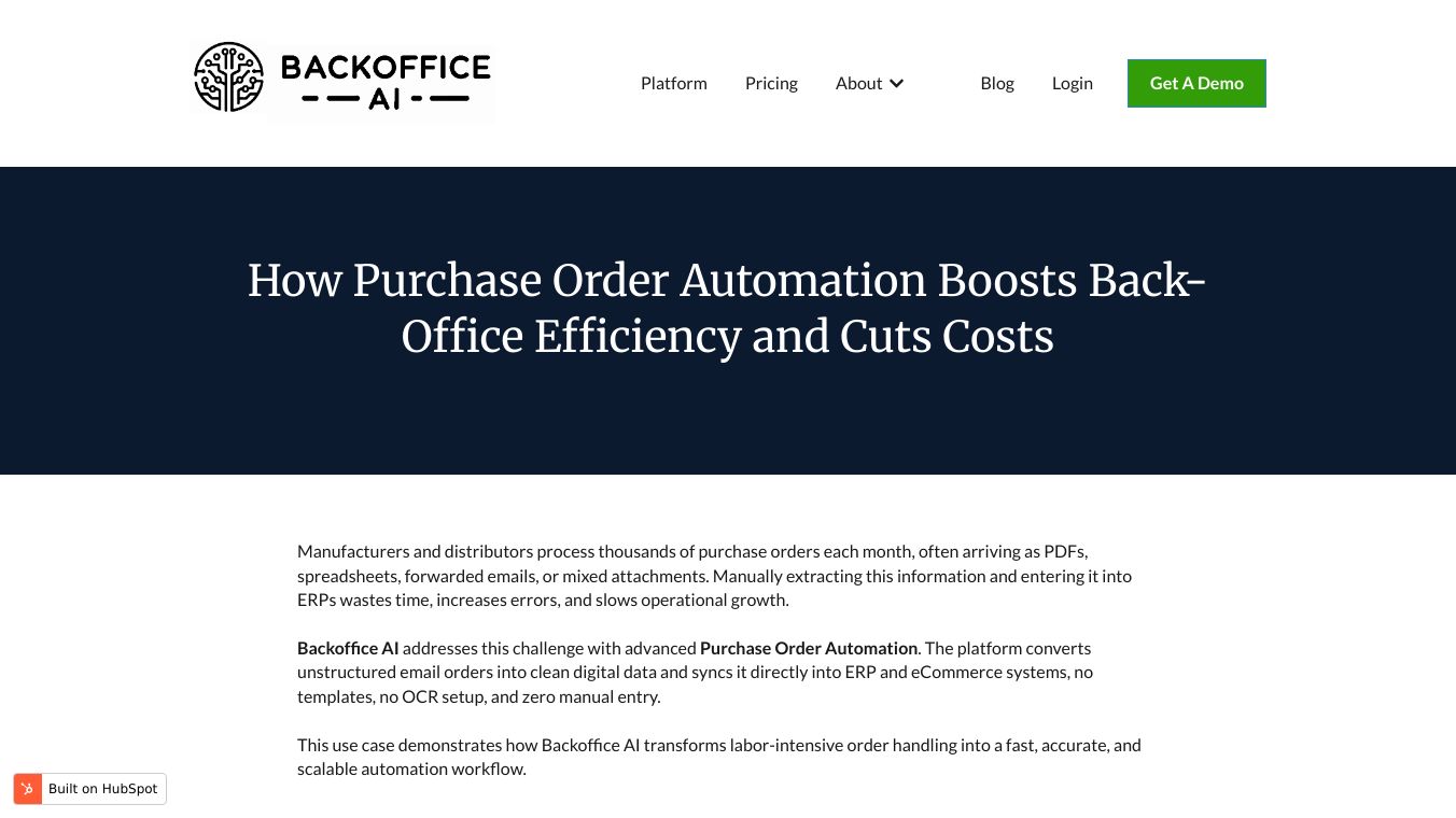 Purchase Order Automation