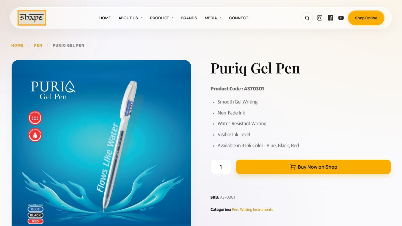 Puriq IQ Gel Pen