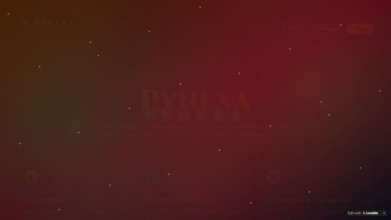 Pynexa — Master Python, Beautifully