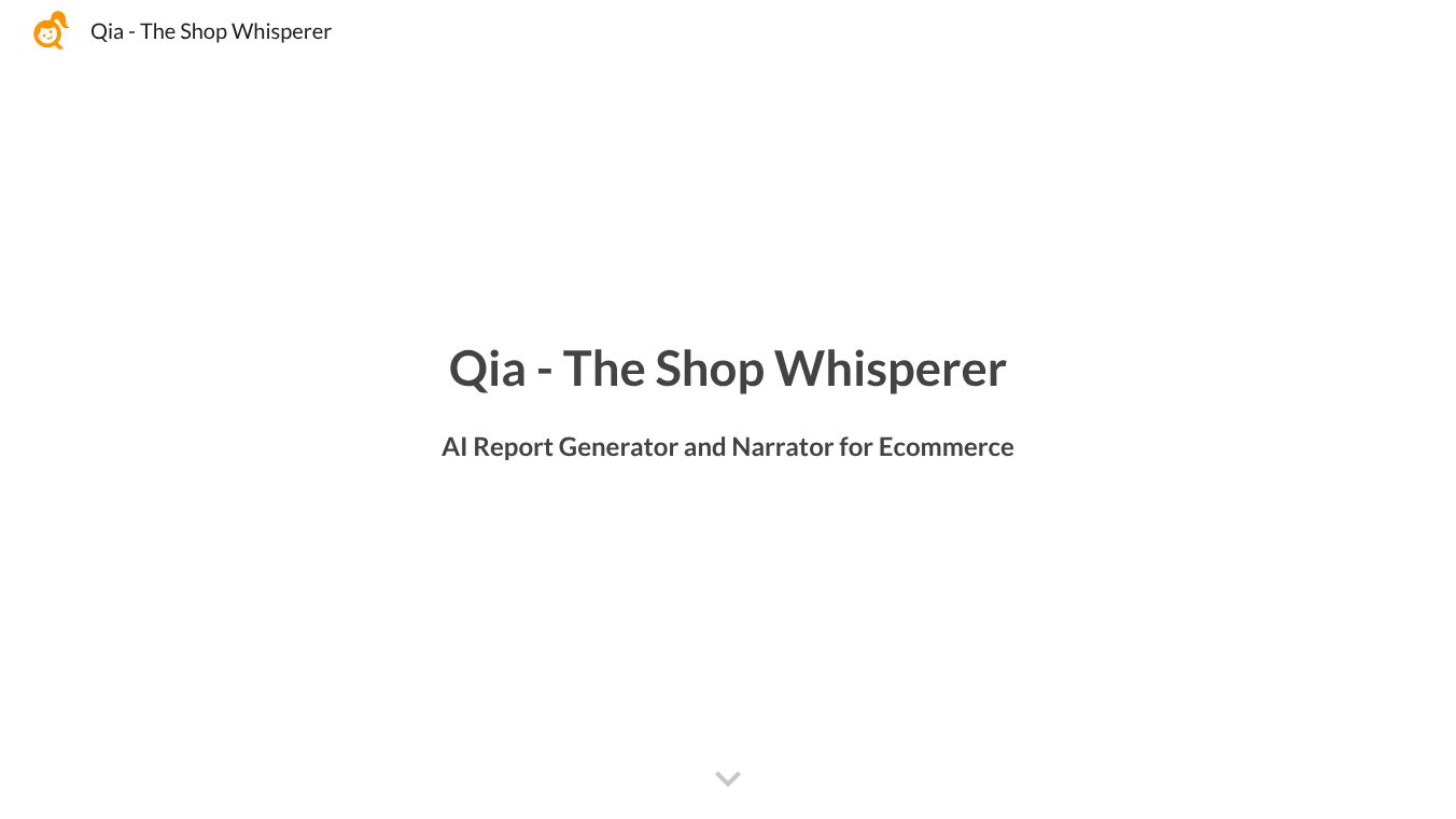 Qia - AI Report Generator & Narrator