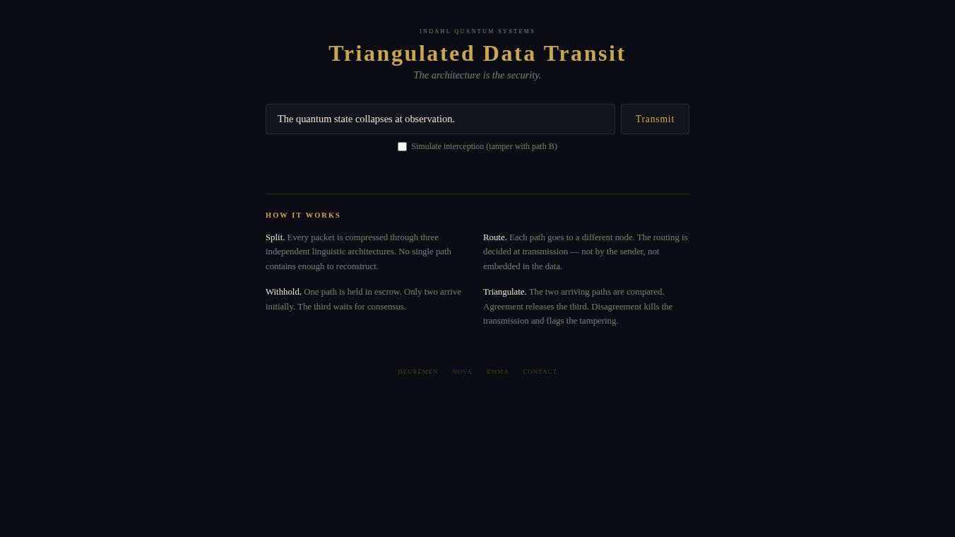 Quantum Data Transit