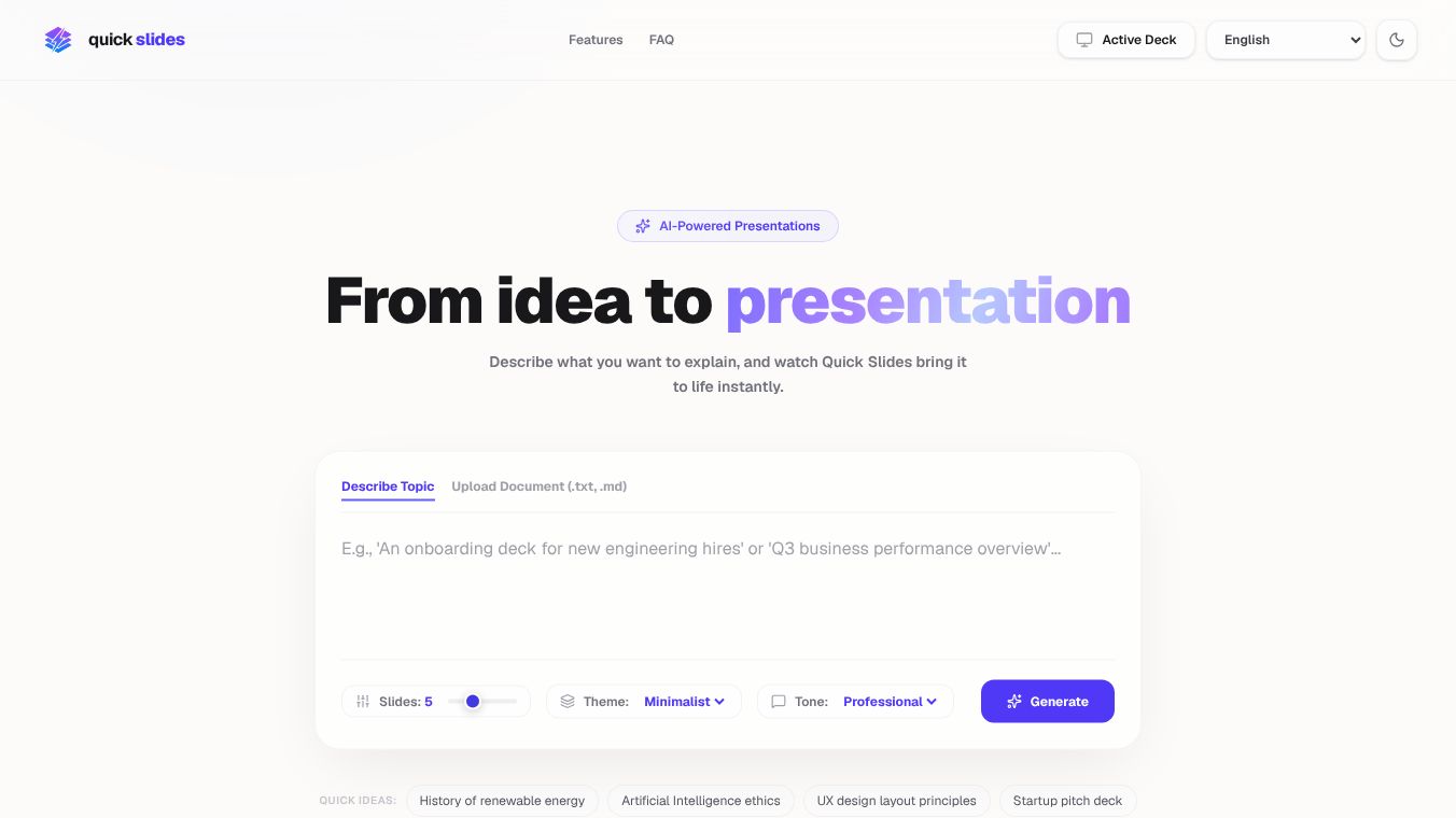 Quick Slides