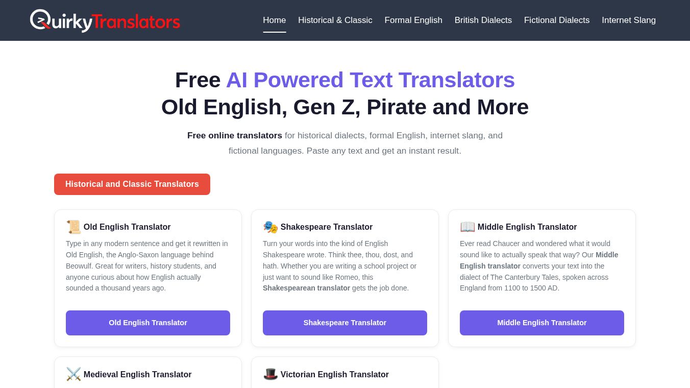 Quirky Translators