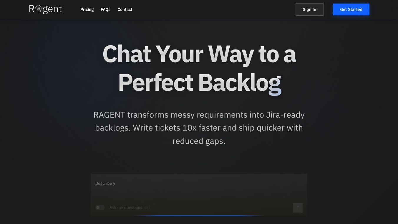 Ragent — AI Requirements Agent