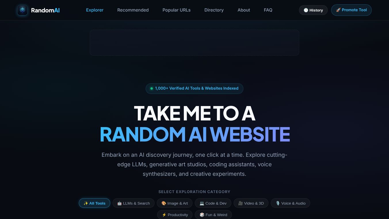 Random AI Website Explorer