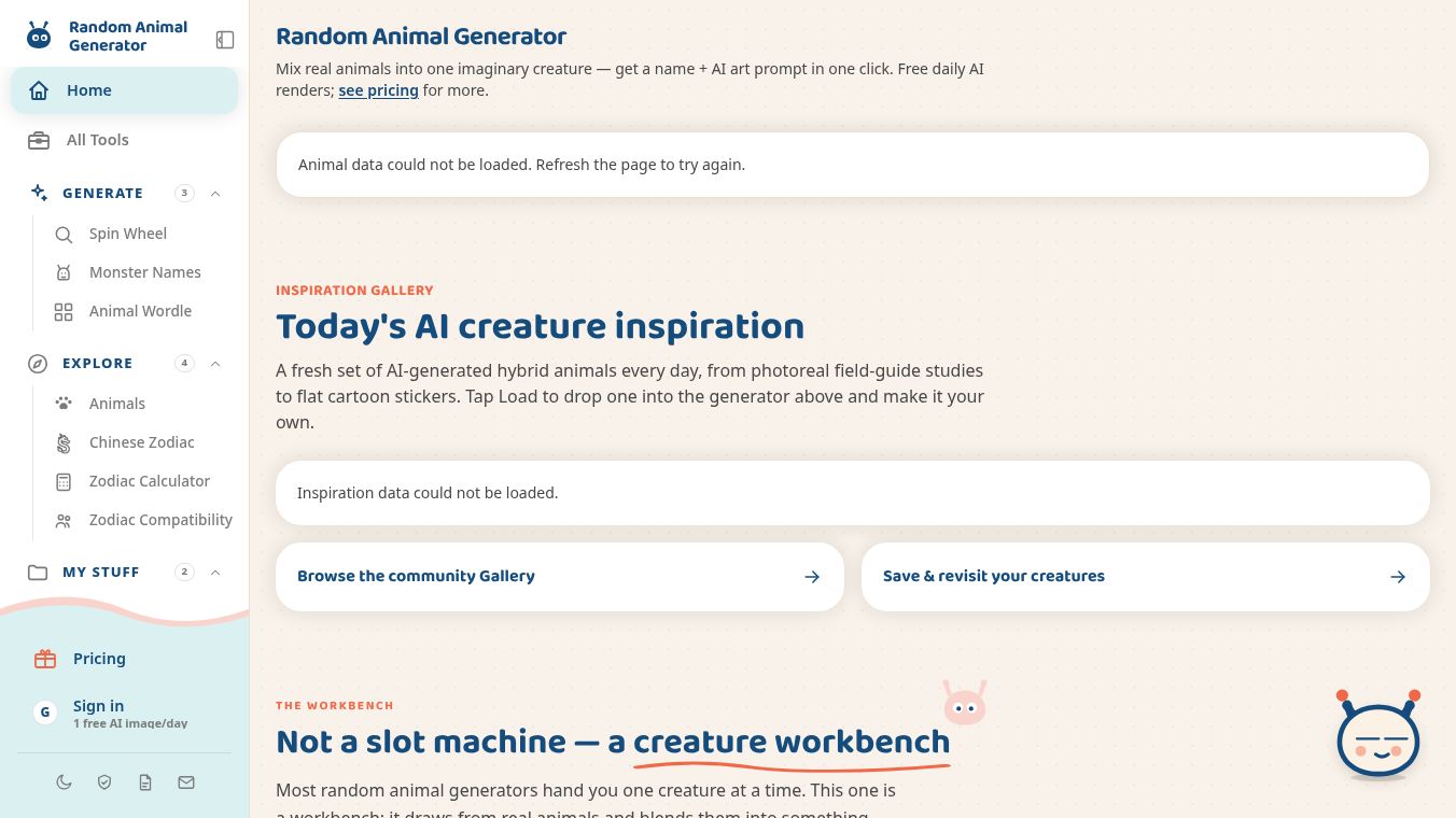 Random Animal Gen