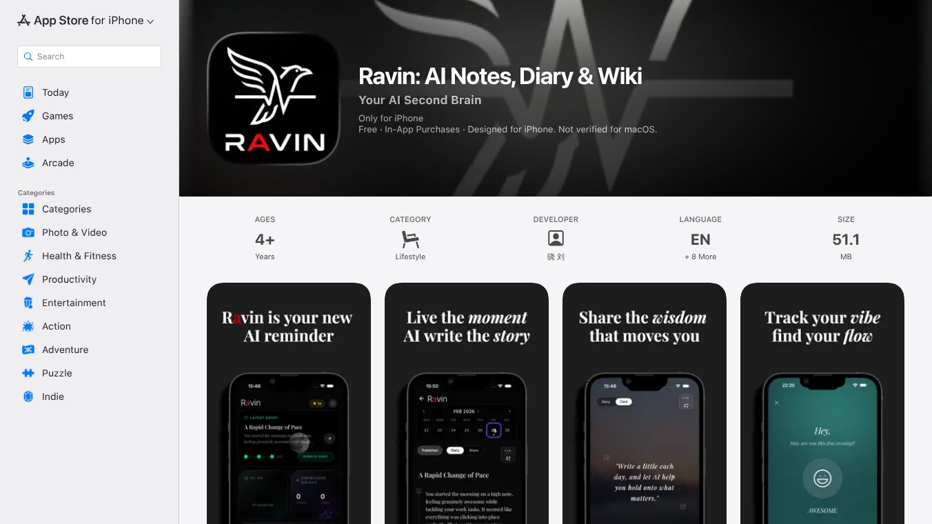 Ravin:AI Notes, Diary & Wiki