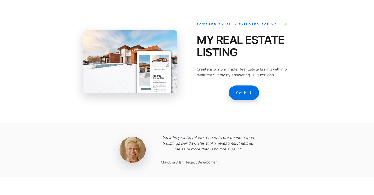 Real Estate Listing