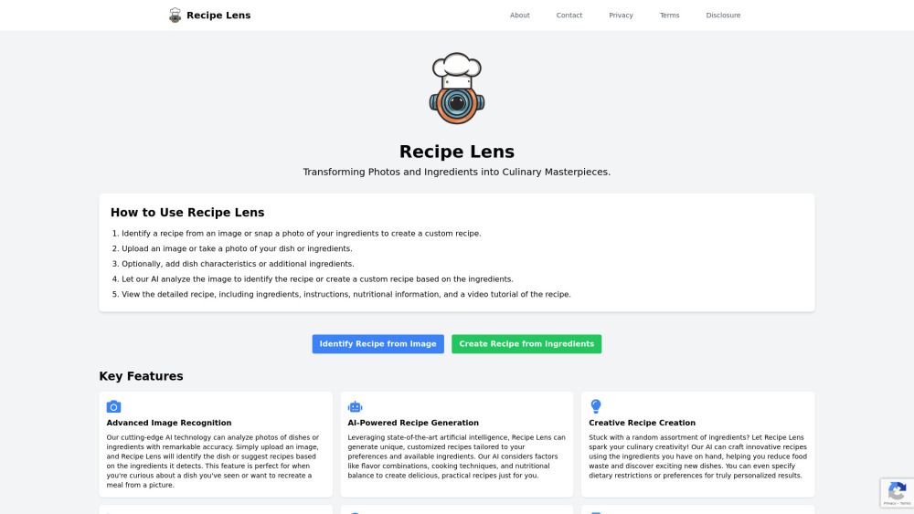 Recipe Lens