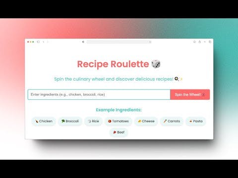 Recipe Roulette 🎲