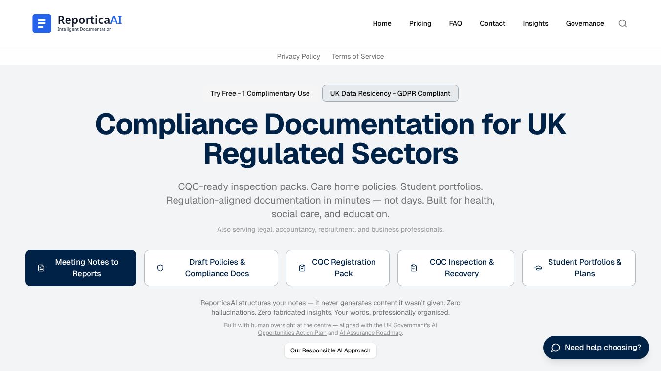 Regulation-Ready Compliance Documents