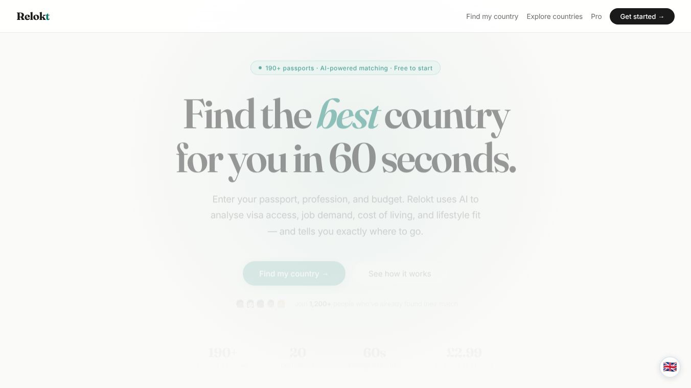 Relokt — Find Where You Belong
