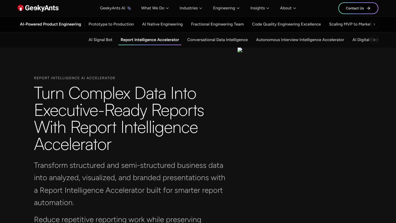 REPORT INTELLIGENCE AI ACCELERATOR