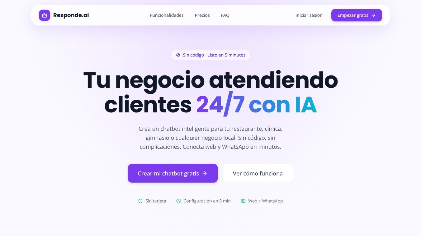 Responde.ai — Chatbots for your business