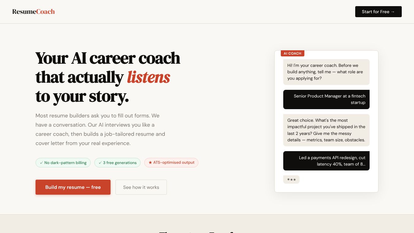 ResumeCoach AI