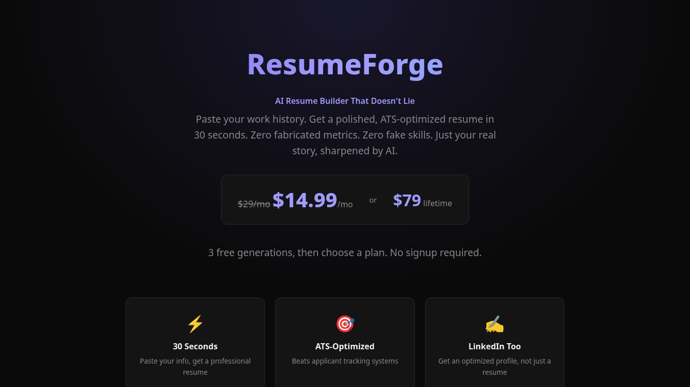 ResumeForge