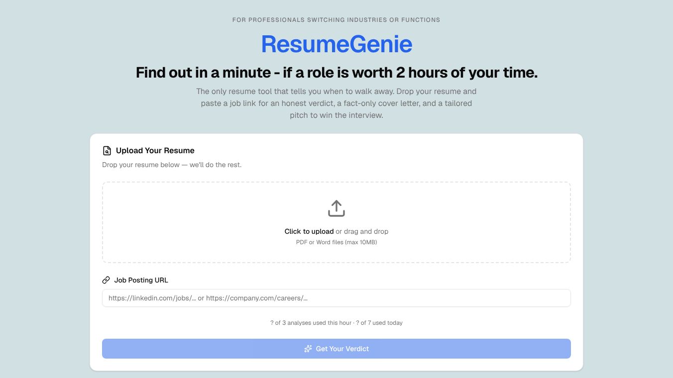 ResumeGenie
