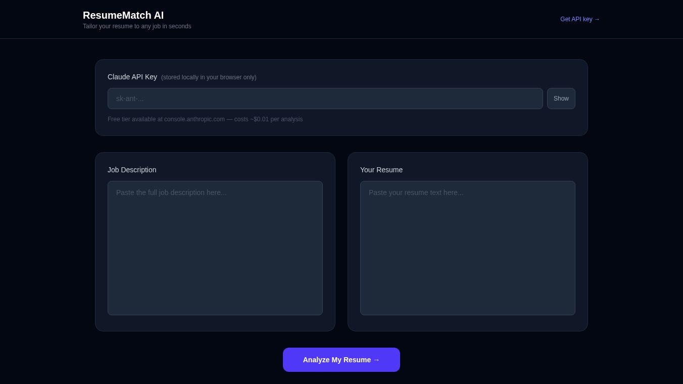 ResumeMatch AI