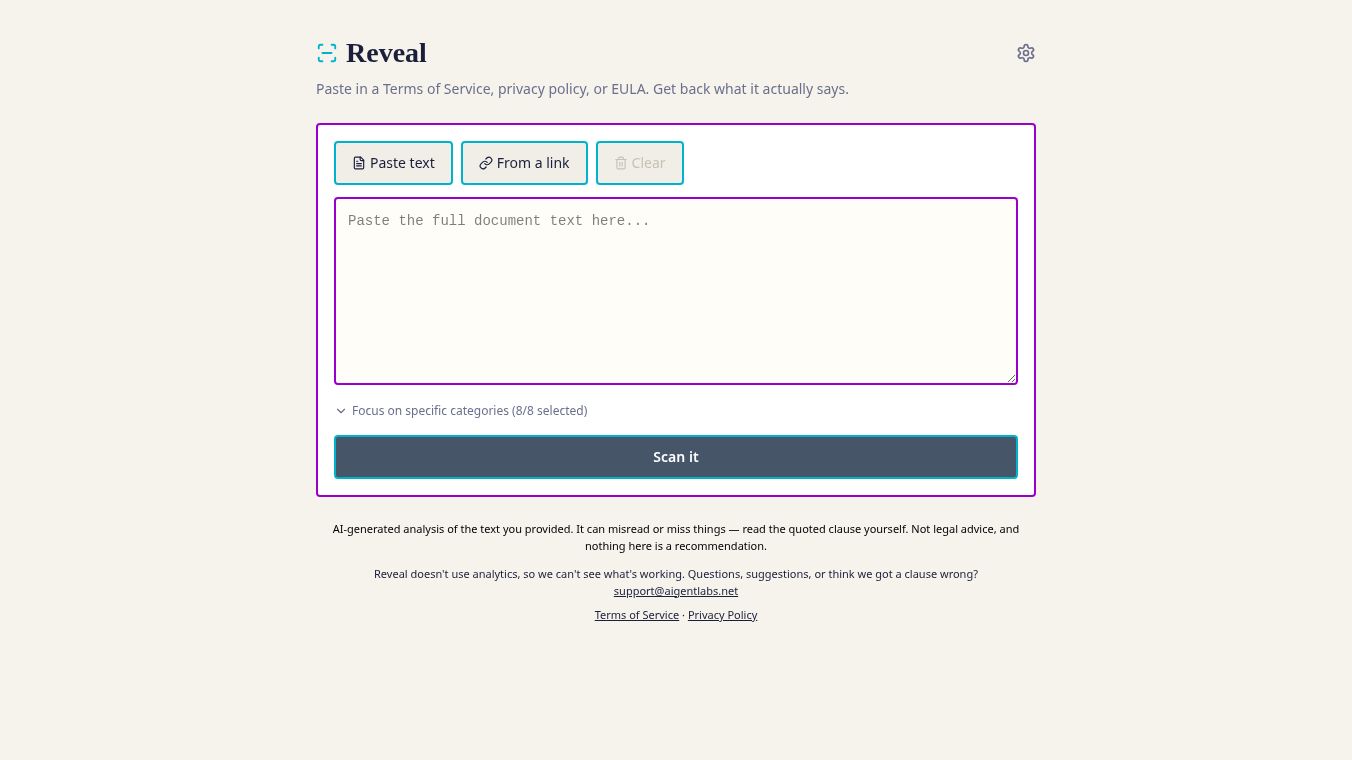 Reveal — Policy Analyzer w/Summary