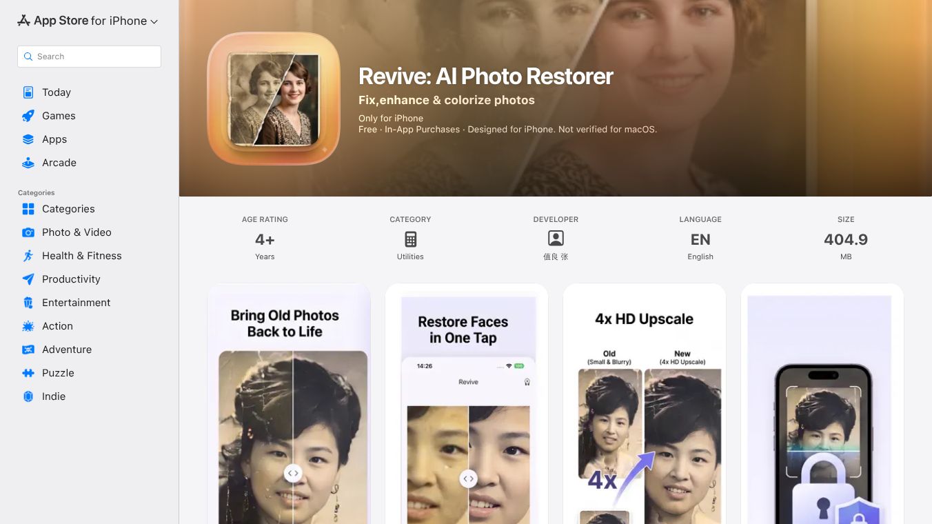 Revive — AI Photo Restorer
