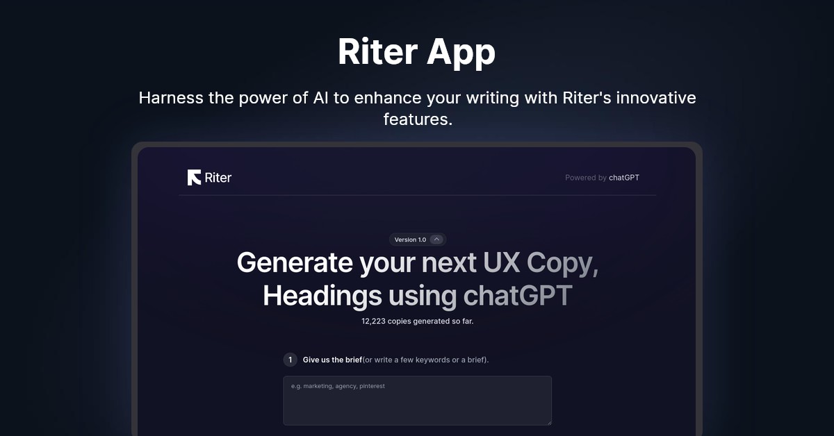 Riter App