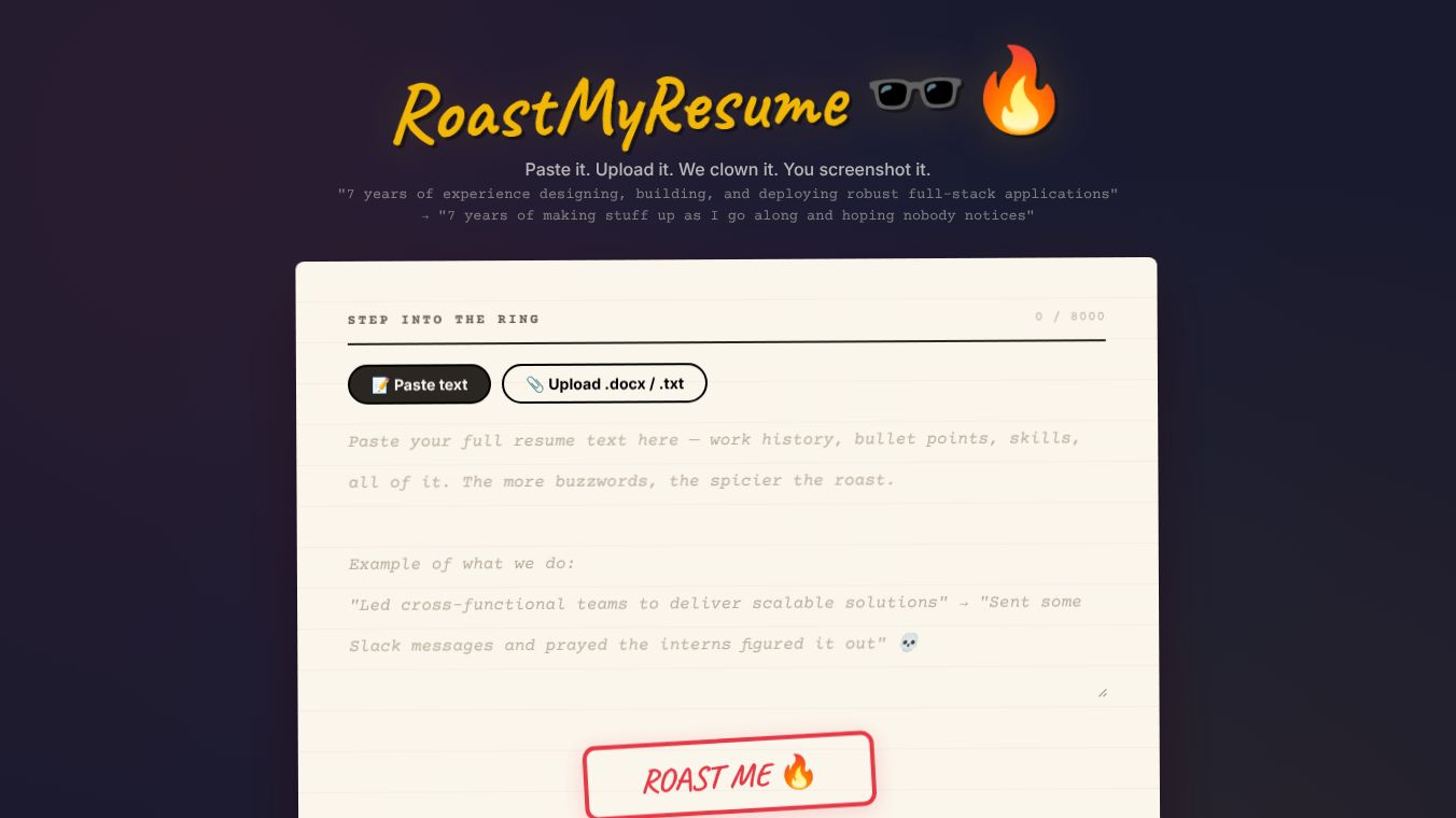 Roast My Resume
