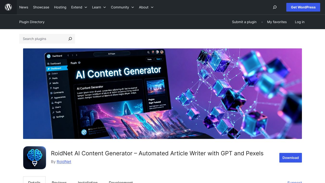 RoidNet AI Content Generator
