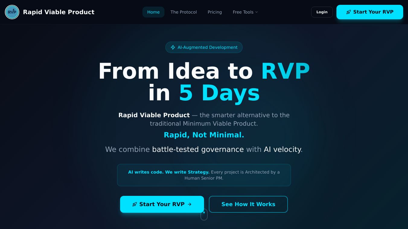 RVP - Plan on a Page (PoaP)