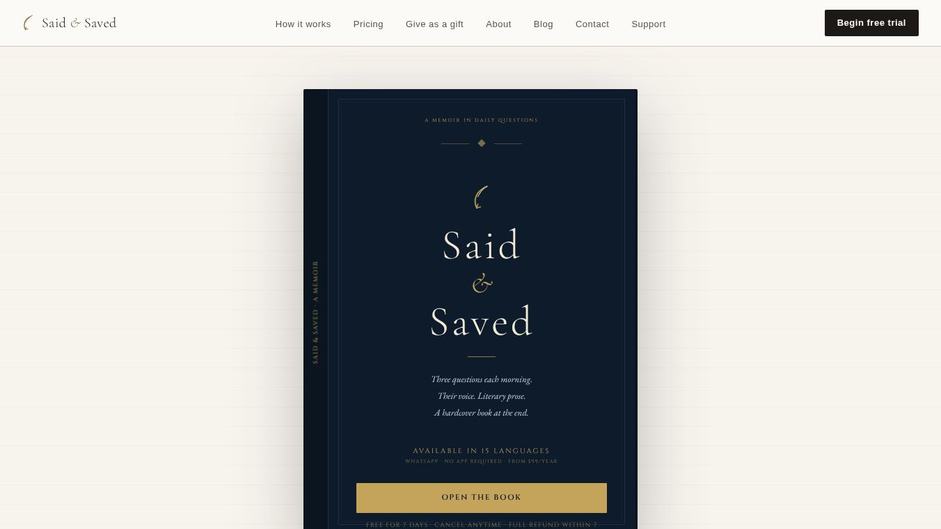 Said & Saved