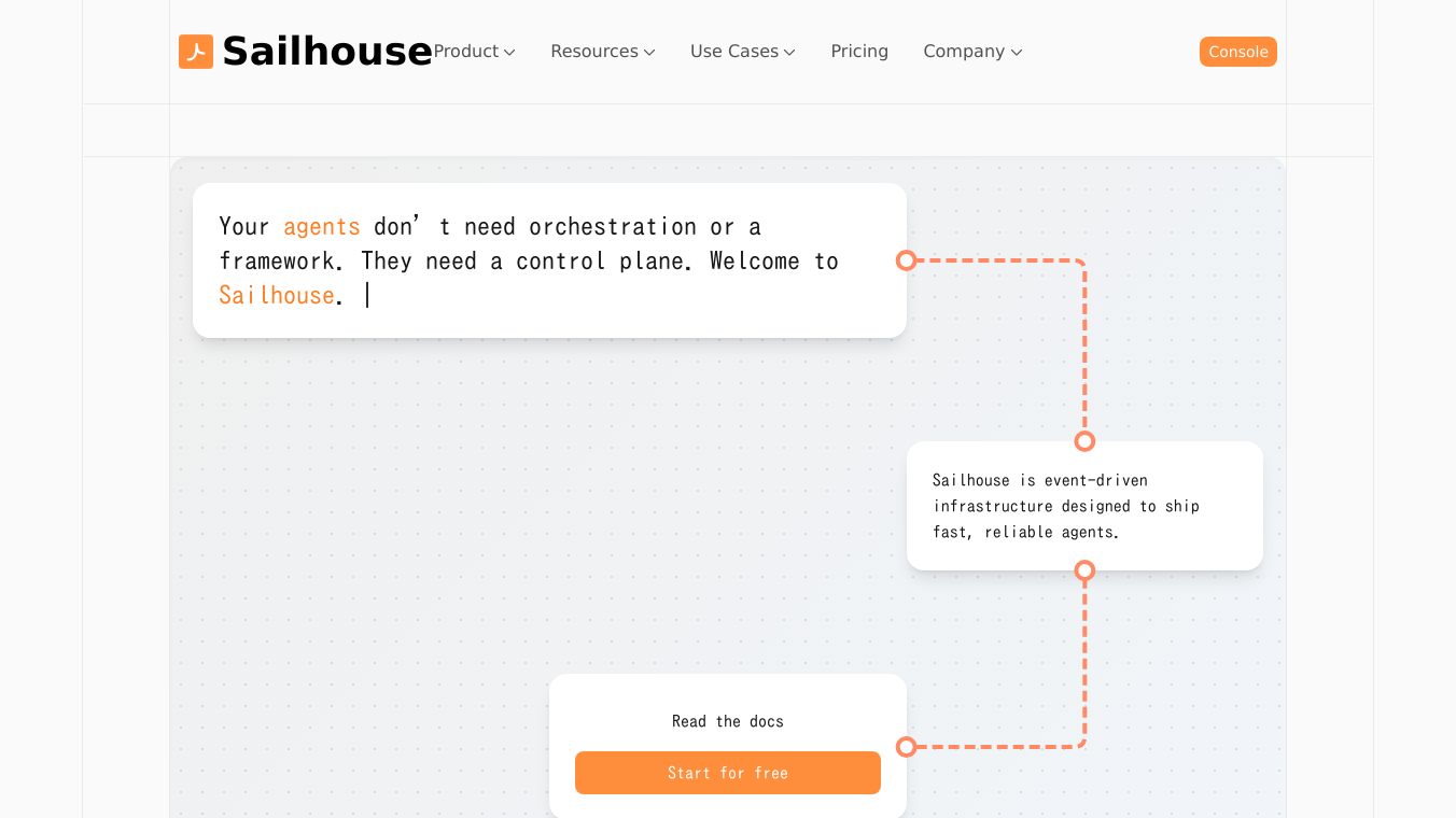 Sailhouse - Agent Control Plane