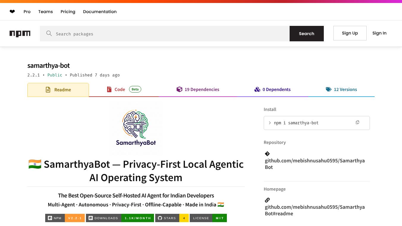 SamarthyaBot