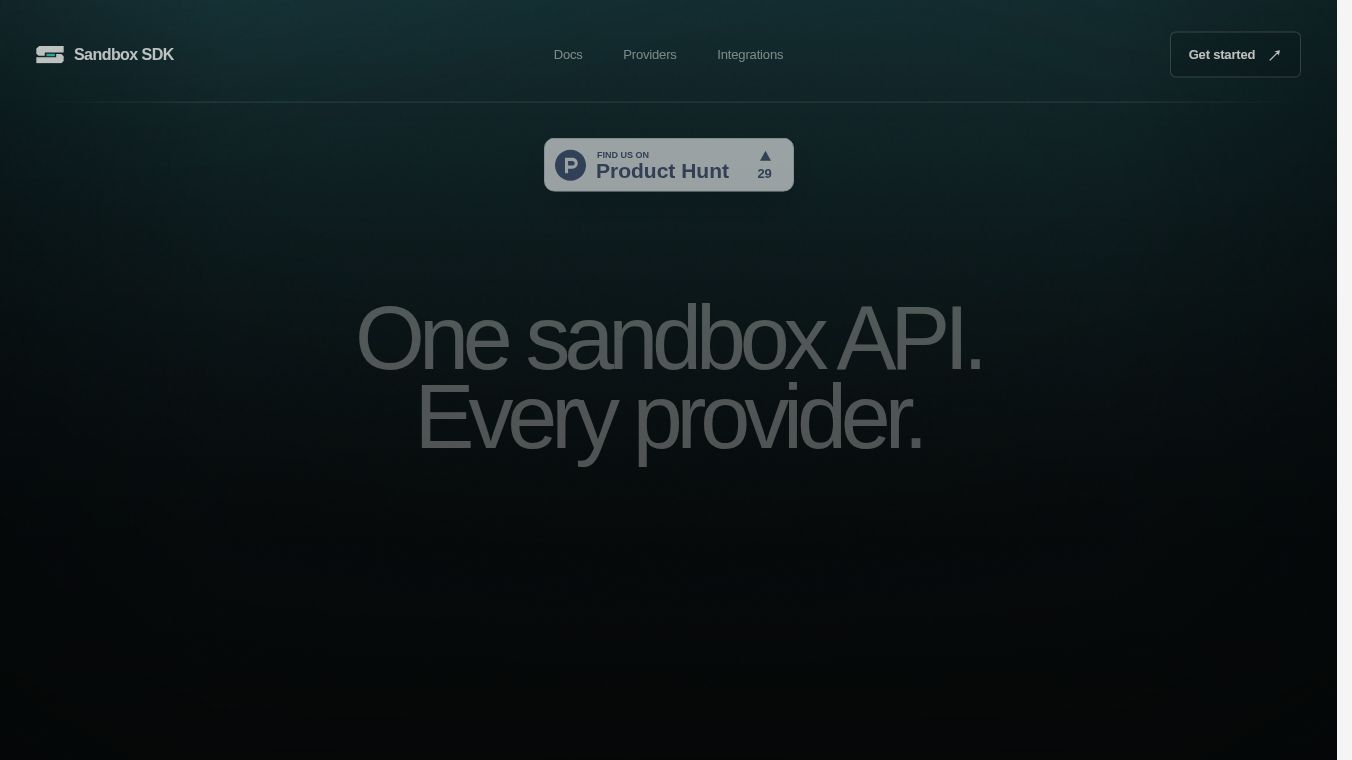 Sandbox SDK