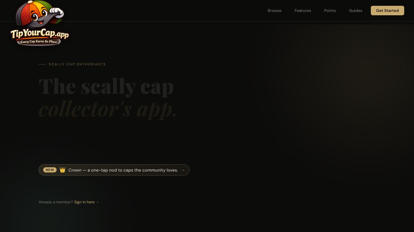 Scally Cap Collection Tracker & Wear app