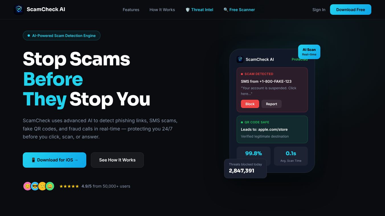 ScamCheck AI - Scam Detector