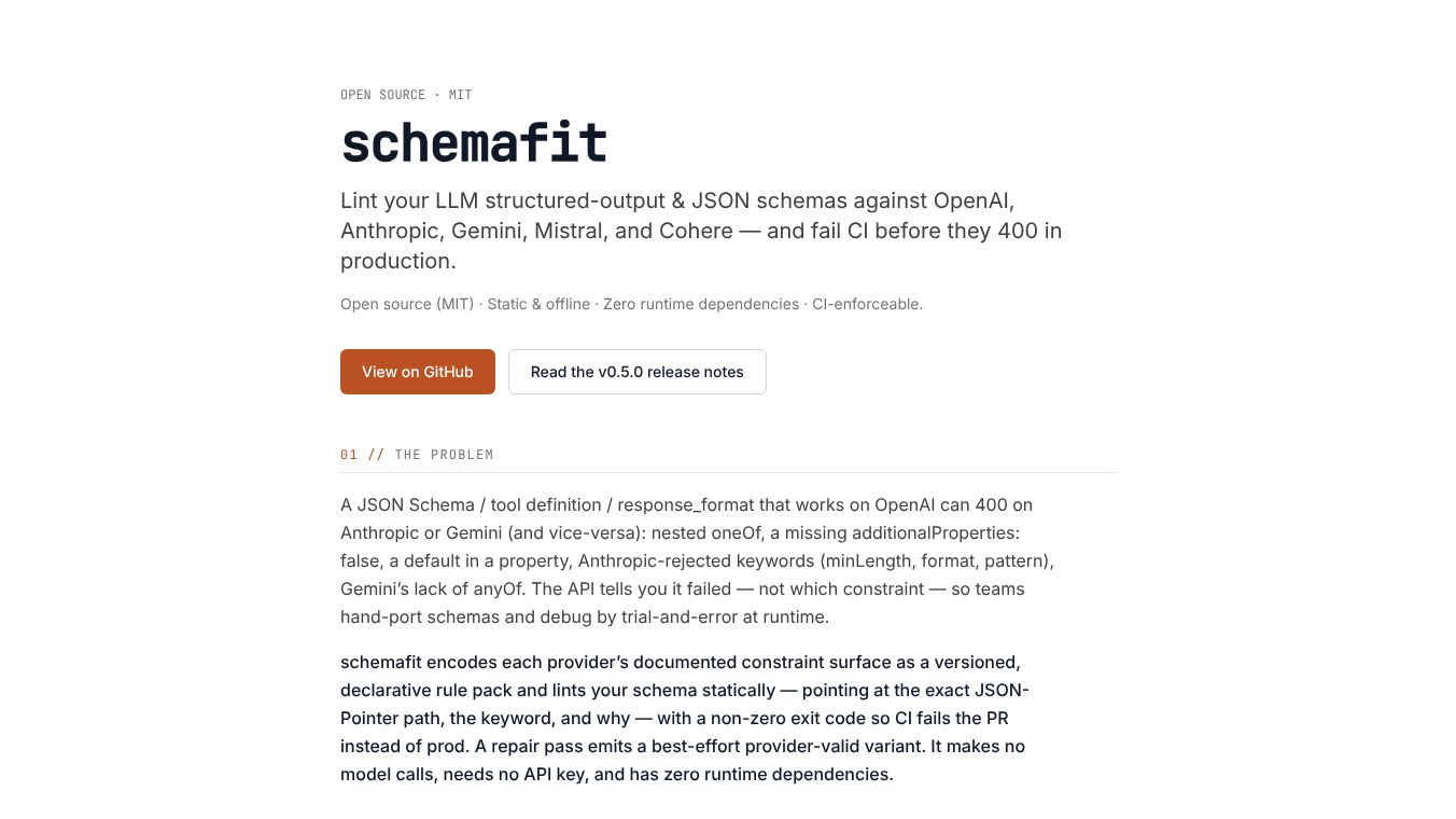 SchemaFit