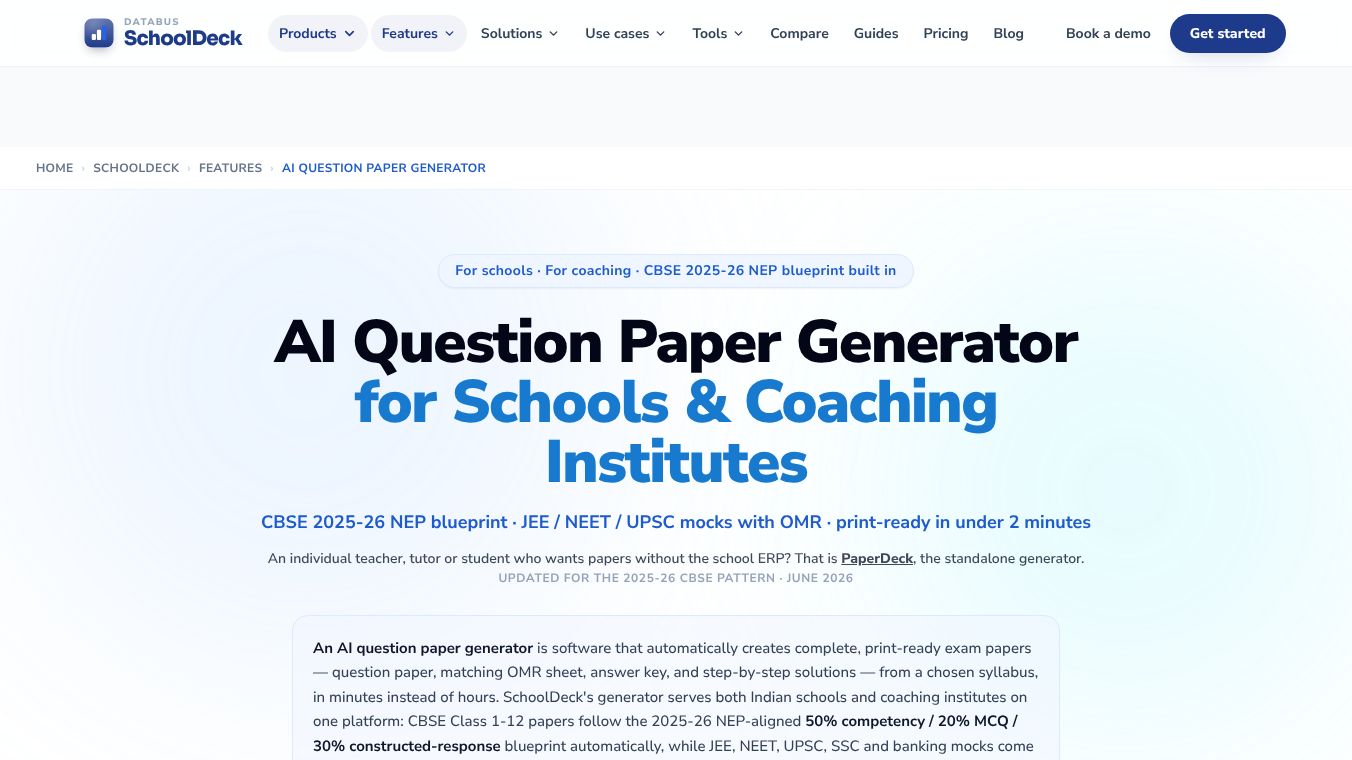 SchoolDeck AI