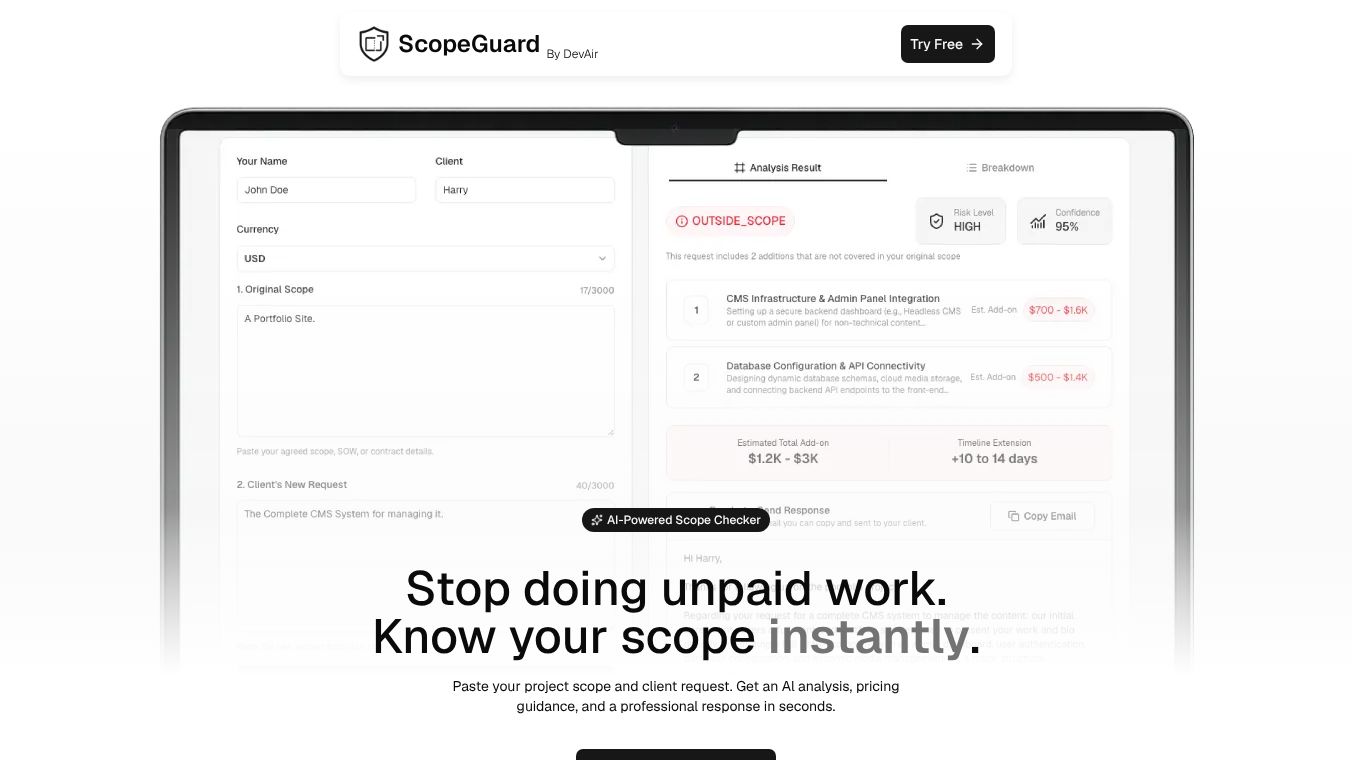 ScopeGuard AI