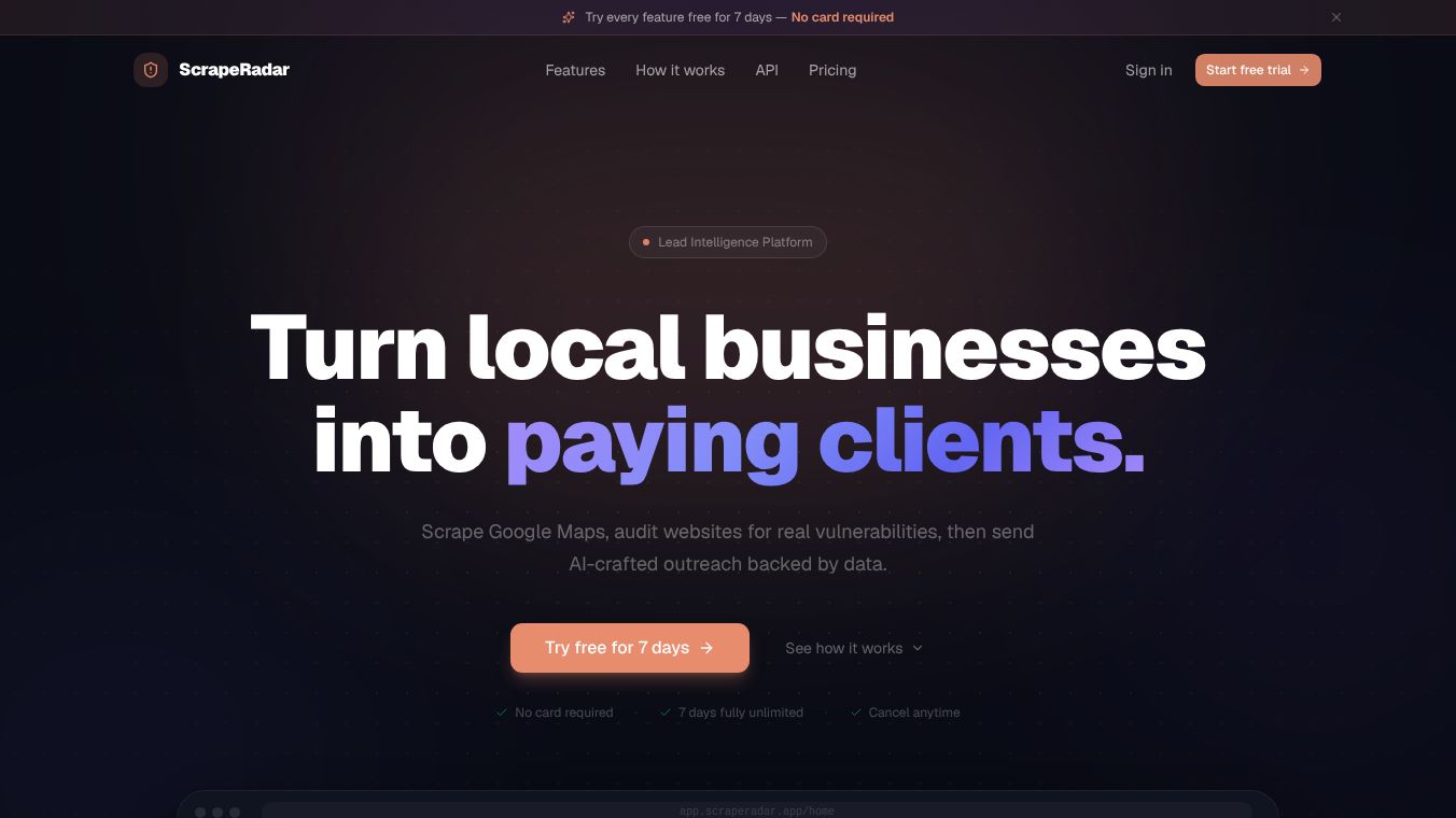 ScrapeRadar