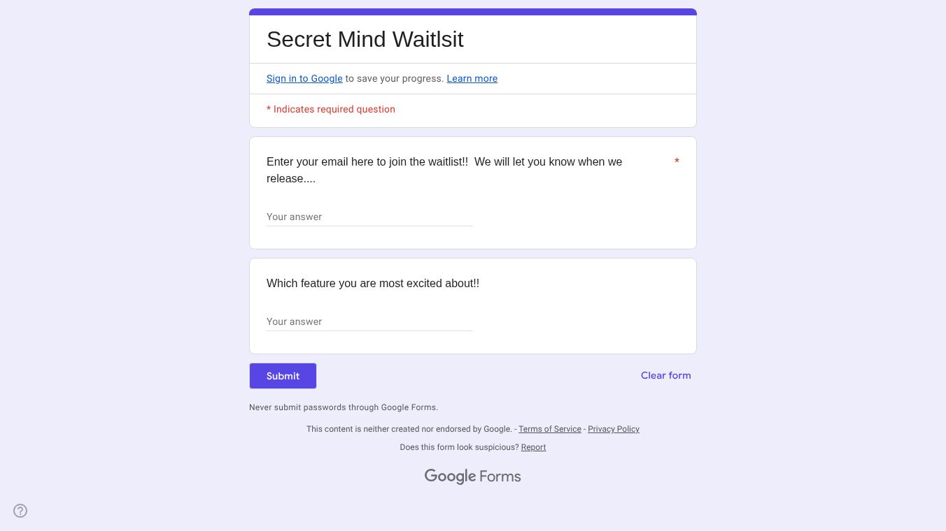 Secret Mind