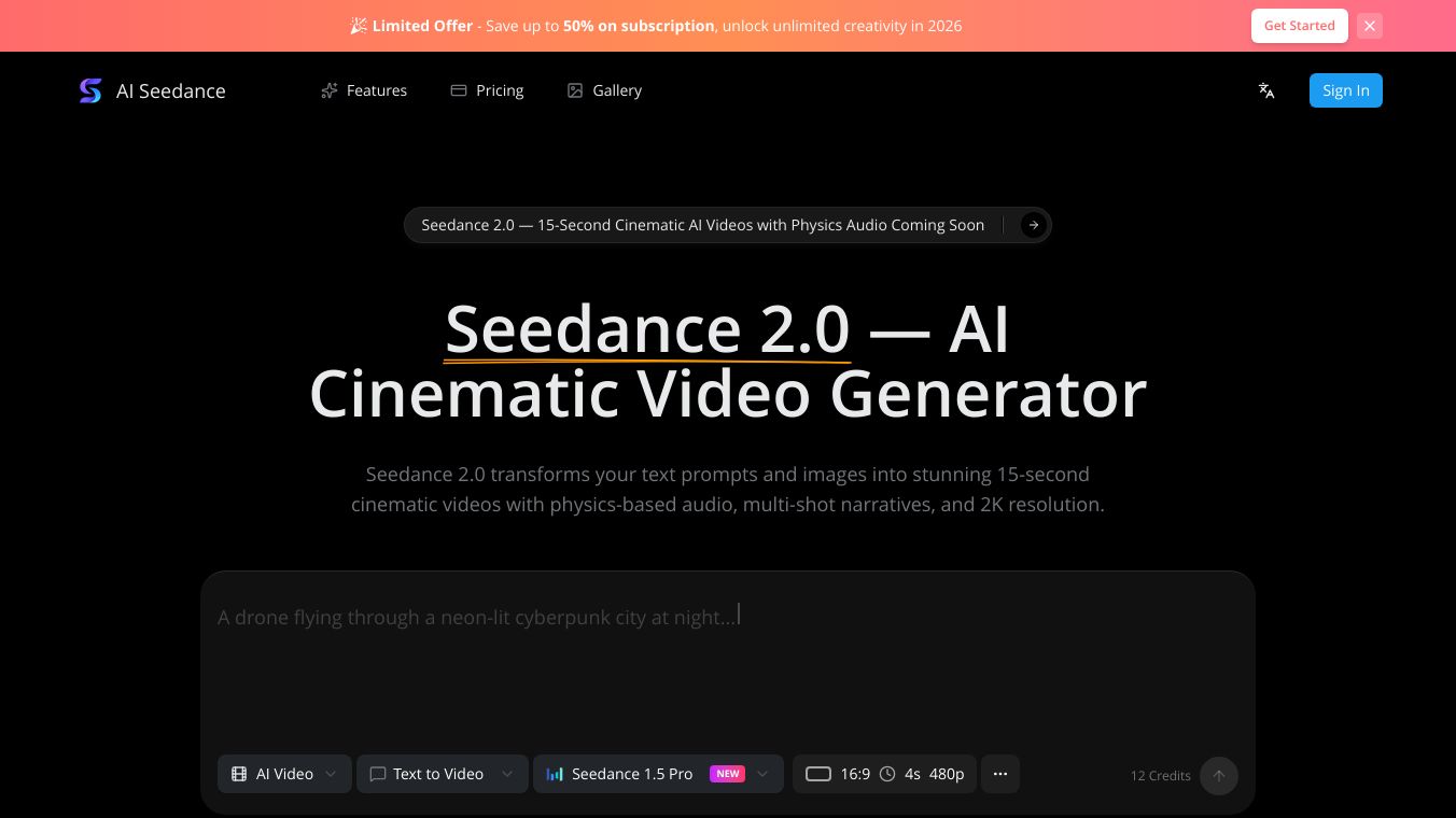 Seedance 2.0 AI -AI Video Generator