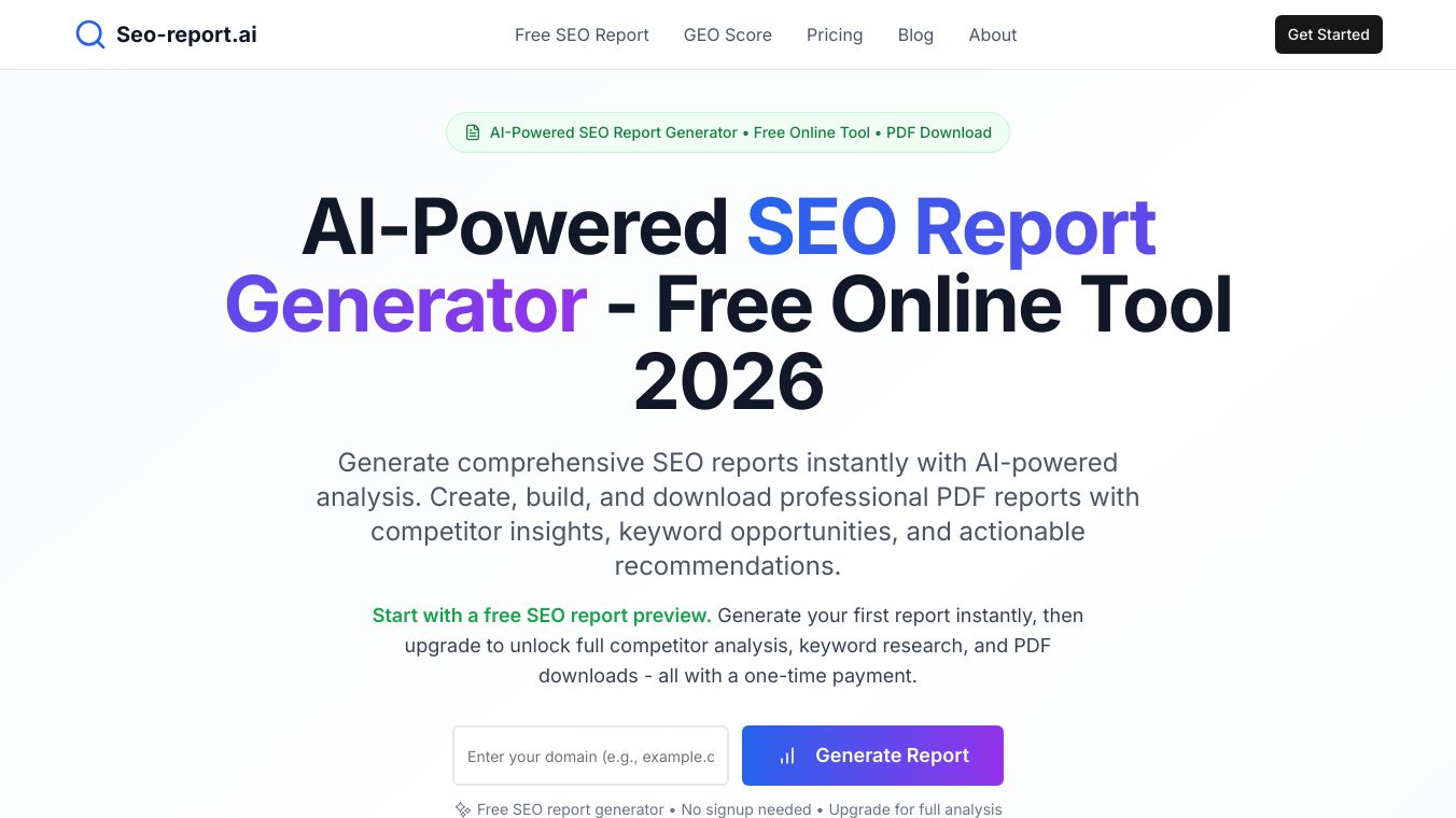 SEO Report AI