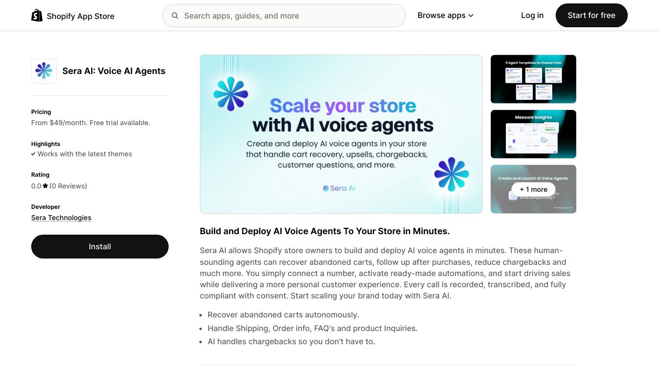 Sera AI Voice Agents