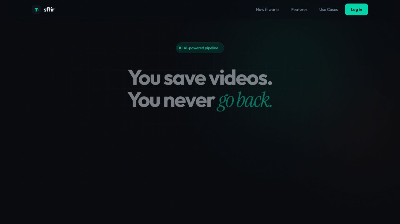 Sftir — Turn Your Feed into Your Edge