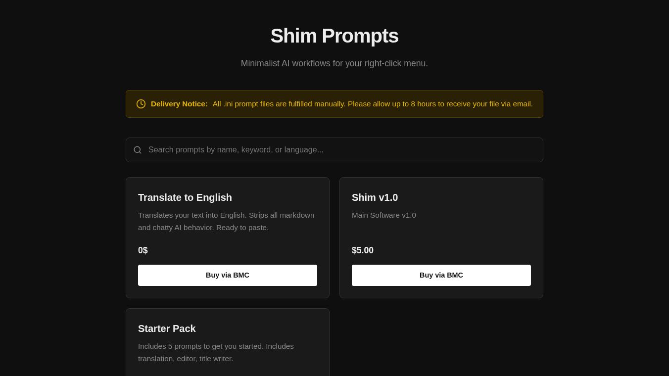 Shim: AI automation tool