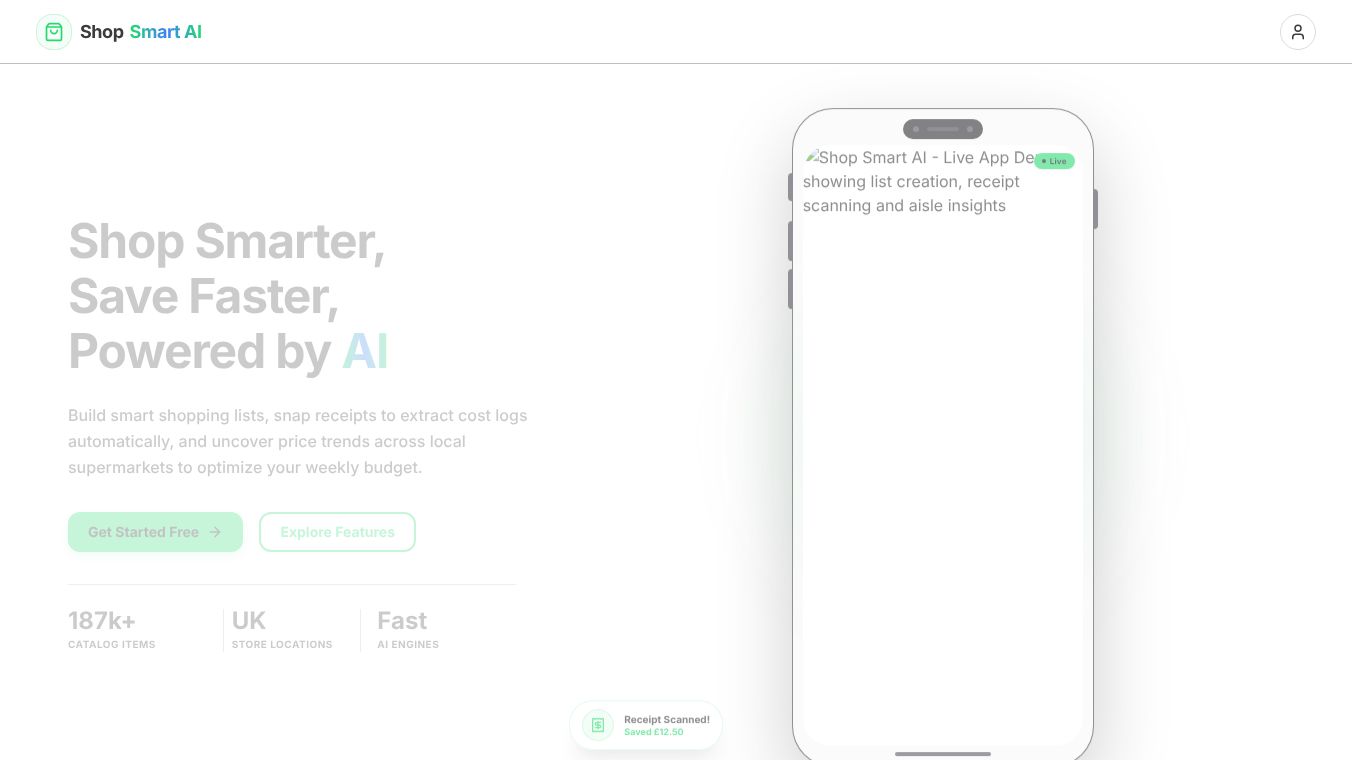 Shop Smart AI Grocery Planner