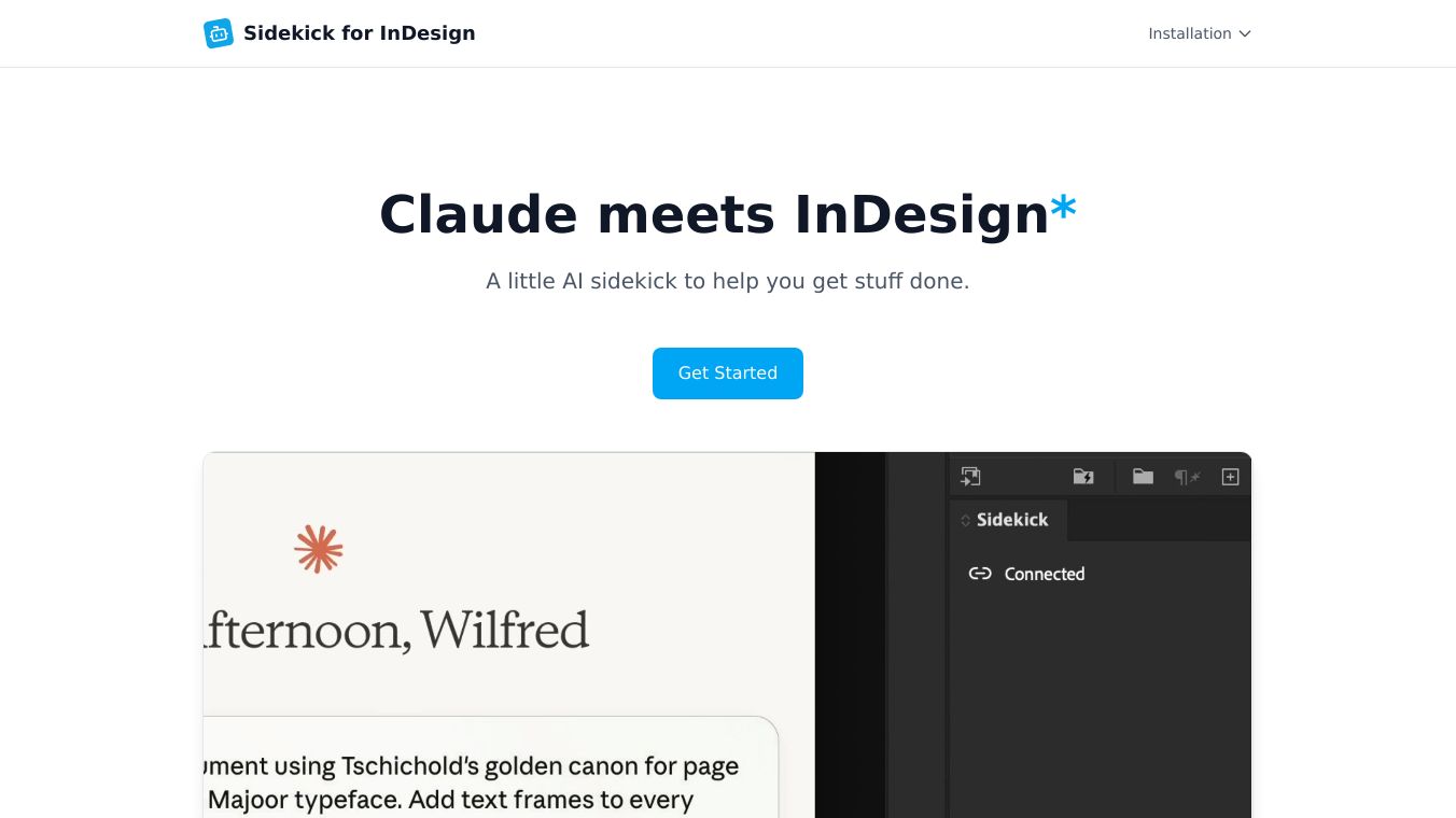 Sidekick for InDesign